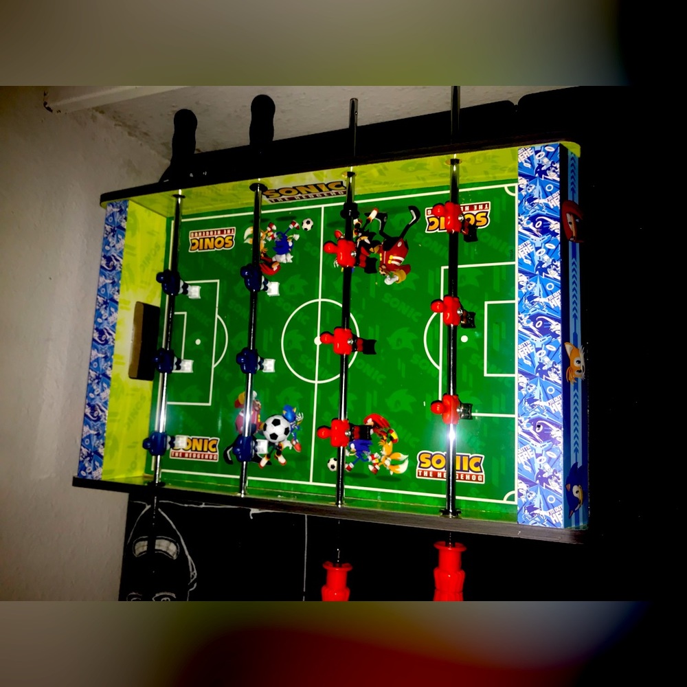 Sonic the hedgehog foosball table top edition